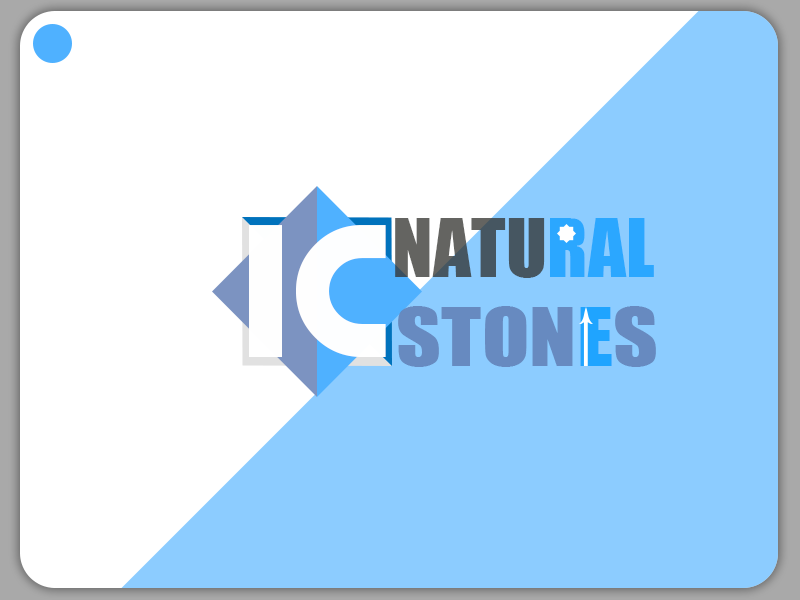 IC Natural Stones logo logotype branding design logodesign logo