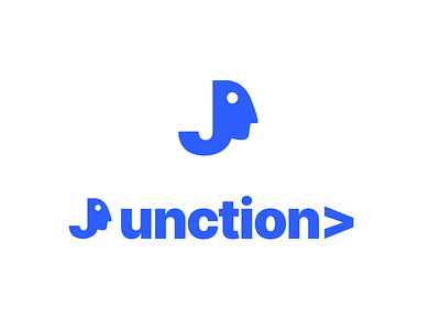Junction Logo Design 2019 art brand branding design face head human junction leshchev logo logotype mobile person rebrand symbol ui vector web