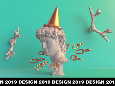 Stylish David 2019 3d abstract arnold c4d design leshchev render
