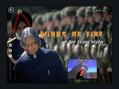 Happy Birthday To Missile Man Of India... design ui ux web website