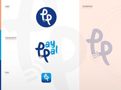 PayPal Logo Redesign app branding icon identity illustraion logo logotype mark redesign typography ui vector website