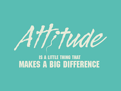 Attitude art attitude difference semen sperm typography