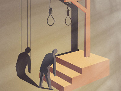 Premeditated Suicide control crime illustration mind poster premeditated shadow suicide
