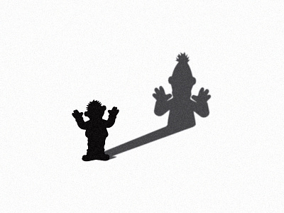Schizophrenia animation bert ernie logo open sesame poster schizophrenia shadow