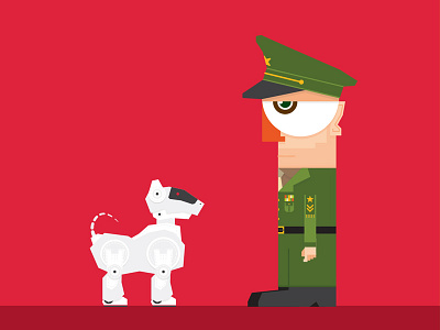Commander - Pursuit of Happiness character commander dog pursuit of happiness robot soldier vector