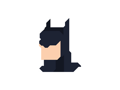 Batman batman bruce wayne comic faces geometric illustration minimal