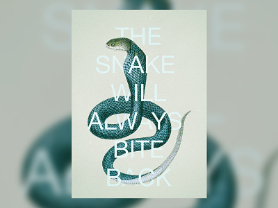 The Snake always animal back bite cobra green quote snake text wild