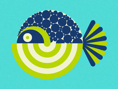 Fish abstract animal face fish minimal ocean picasso sea water wild