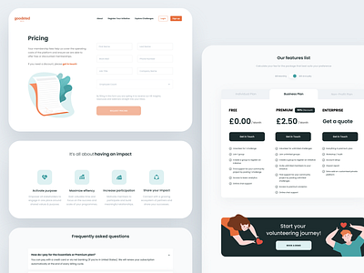 Goodsted - Pricing Landing Page