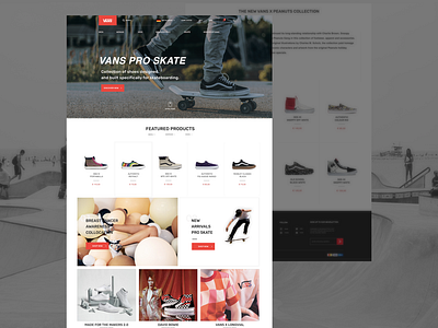 Vans website redesign