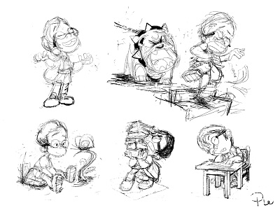 Ichiro Sketches character drawing illustration