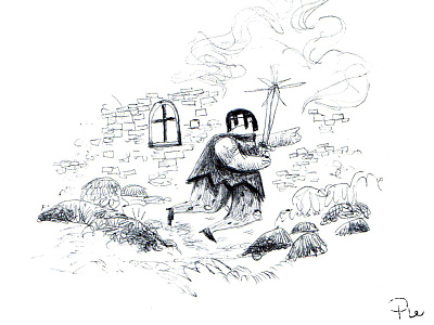 Knight drawing illustration knight