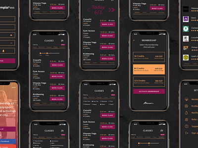 Fitness App UI Design app black design design app fitness fitness app gym gym app iphone minimal mobile mobile app mobile app design ui ui ux ui ux design ui app ui deisgn ux