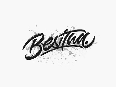 Besi Tua brand branding calligraphy community custom type custom typography design graphic design illustration lettering logo logo design logotype minimal motorcycle type typography vector