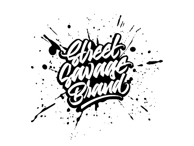 Street Savage Brand apparel brand branding calligraphy clothing brand custom type custom typography design graphic design illustration lettering logo logo design logotype minimal street wear type typography vector