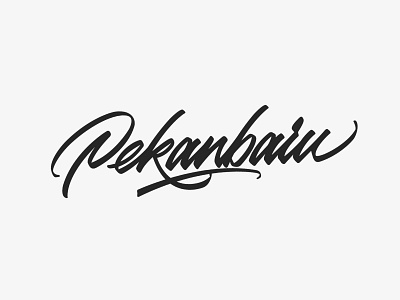 Pekanbaru apparel brand branding calligraphy clothing brand coffee custom type custom typography design graphic design illustration lettering logo logo design logotype minimal type typography vector