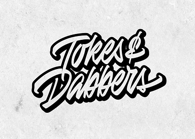 Tokes&Dabbers Apparel apparel brand branding calligraphy clothing brand custom type custom typography design graphic design illustration lettering logo logo design logotype minimal type typography vector