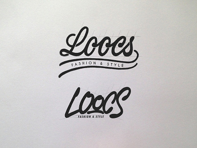 Loocs Fashion & Style apparel boutique boutique logo brand branding calligraphy clothing brand custom type custom typography design fashion graphic design illustration lettering logo logo design logotype minimal type typography