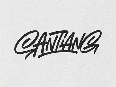 Santiang apparel brand branding calligraphy clothing brand custom type custom typography design fashion graphic design illustration lettering logo logo design logotype minimal type typography vector