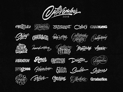 Callivember 2018 Collection apparel brand branding calligraphy clothing brand coffee custom type custom typography design fashion graphic design illustration lettering logo logo design logotype minimal music type typography