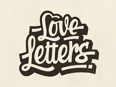 Love Letters calligraphy custom type custom typography design graphic design illustration lettering logo logo design logotype typeface typography typography logo vintage vintage logo