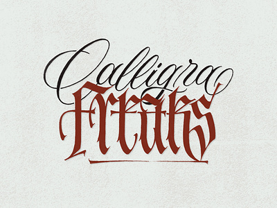 Calligra-Freaks blackletter brand calligraphy custom type custom typography design fraktur graphic design illustration lettering logo logo design logotype typeface typography typography logo