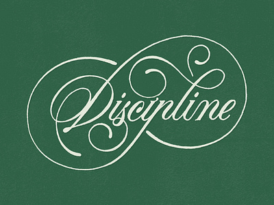 Discipline calligraphy copperplate custom type custom typography design flourishes graphic design illustration lettering logo logo design logotype typeface typography typography logo vintage vintage logo
