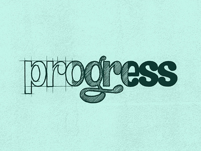 Progress brand calligraphy custom type custom typography design graphic design illustration lettering logo logo design logotype typeface typography typography logo