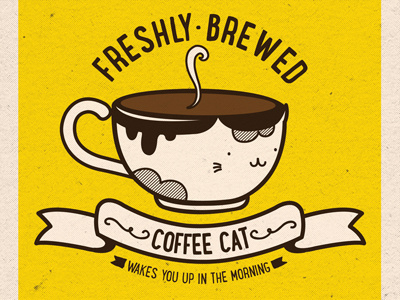 Coffee Cat Print