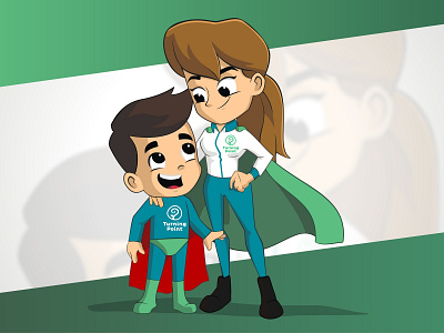 Super therapist character design illustration vector