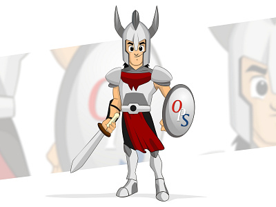 OPS Knight cartoon character design kayrex knigh warrior