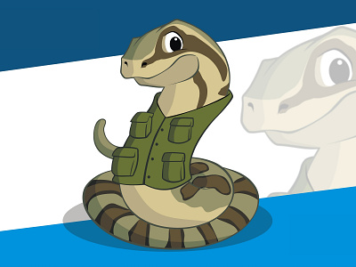 Fisher Snake branding character design disney illustration logo marketing marvel pixar rex snake vector warner