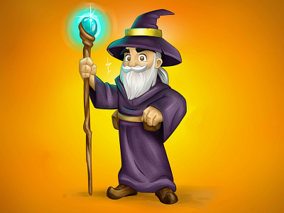 The wizard animation cartoon character character design color design disney illustration logo mascot rex warner wizard