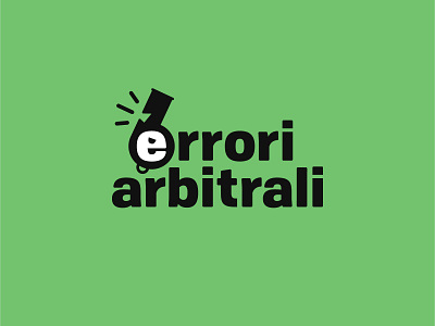 Errori arbitrali - logo design branding football logodesign soccer sport