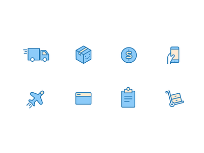 Logistics Icons icon icons line logistics outline transport truck