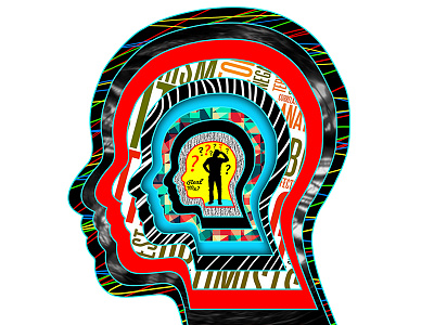Mojo Head Dribbble art conceptart confusion doodle head idea maze mojo new quirky theme thinking