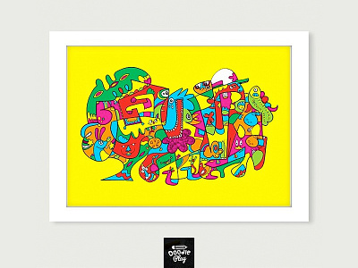 Monster Madness art cartoons contemporary cool design doodle modern monsters new pop quirky sketching