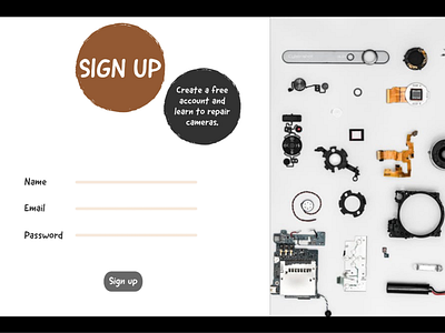 Daily UI 001 - Sign up daily ui 001 illustration sign up typography ui ui challenge web