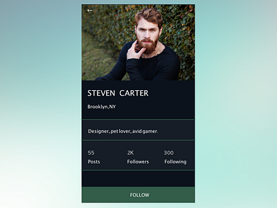 Daily UI 006 - User Profile