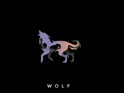 unique wolf logo design