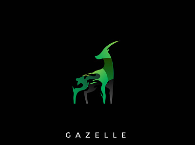 gazelle logo animal branding character design gaming gazelle icon identity illustration illustrator logo minimal vector