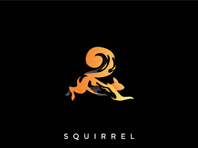 squirrel logo design abstract animal animals branding character design gradient graphic graphic design icon illustration illustrator logo minimal squirrel