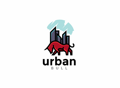 urban bull logo design animal animals branding bull bulls character design graphic graphic design icon illustration illustrator logo logo design logodesign logos logotype minimal vector vectors