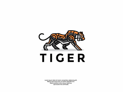 tiger logo design animal animals brand brand identity branding character design graphic graphic design icon illustration illustrator logo logo design logotype minimal tiger tiger logo tigers vector