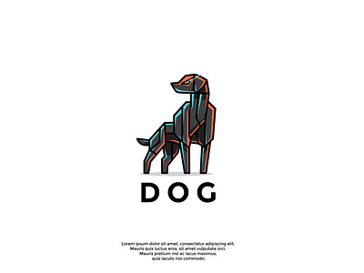 dog animal logo design