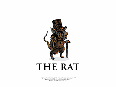 rat logo steampunk