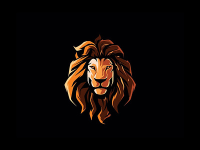 lion head logo design