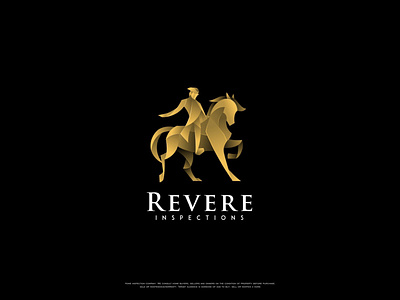 gradient horse rider logo design