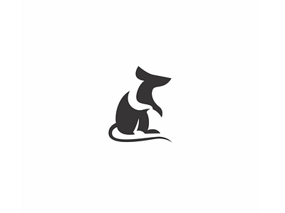 negative space mouse logo