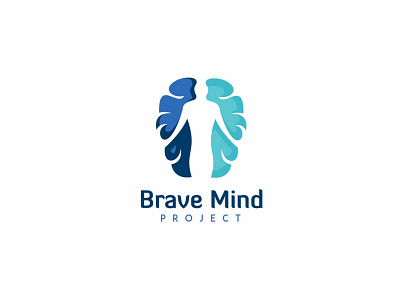 brave mind logo 3d animation branding brave character control creative design double meaning graphic design icon illustration illustrator logo mind motion graphics ui unique ux vector